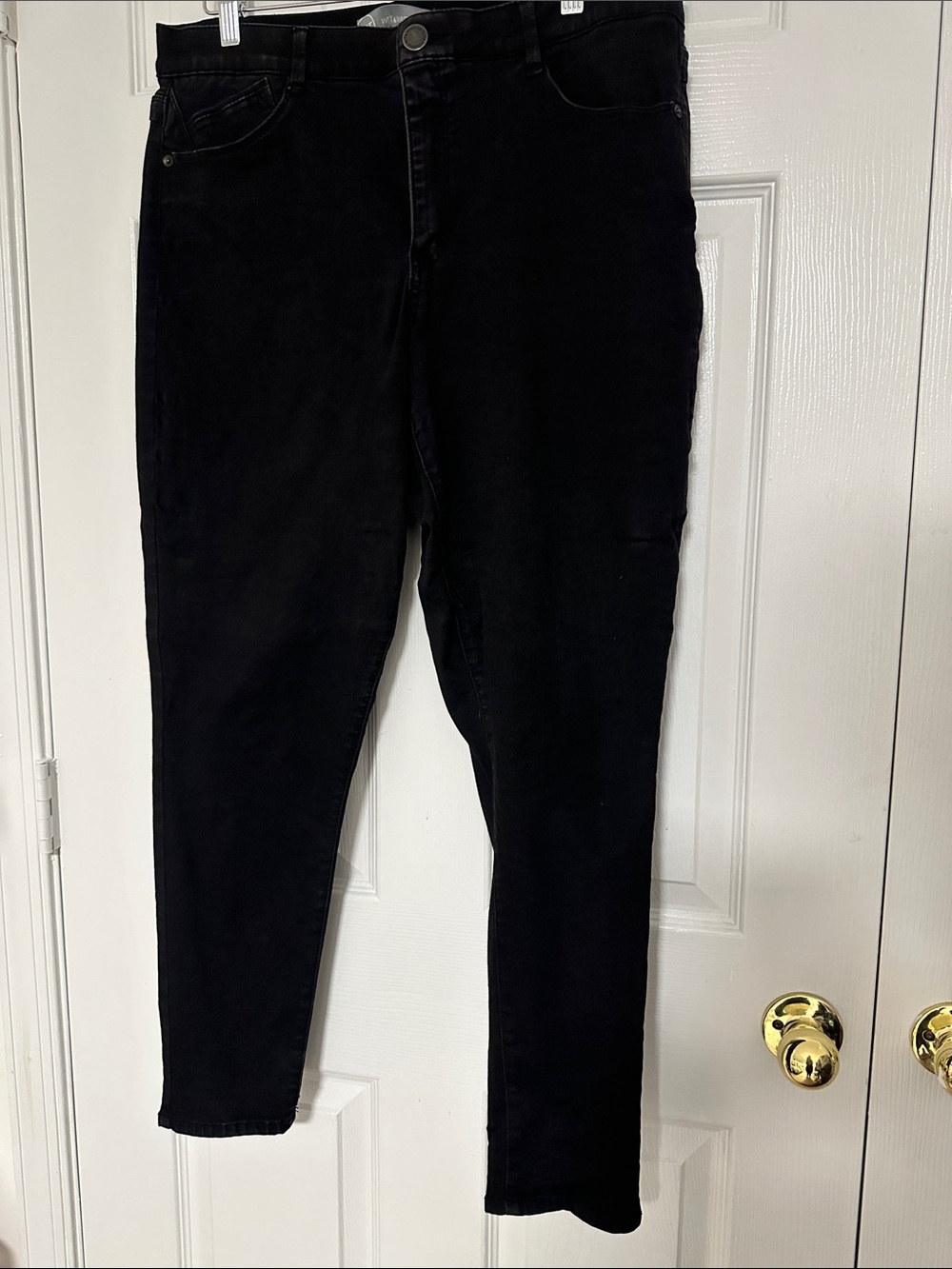 Wit & Wisdom Ab-solution Skinny Jeans, Faded Black, Size 14